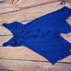 BCBG Maxazria- blue mini dress